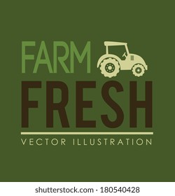 farm design over green background vector illustration