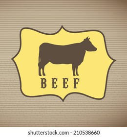 farm design over lineal background vector illustration
