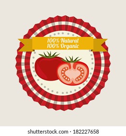 farm design over pink   background vector illustration