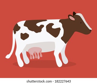 farm design over red   background vector illustration