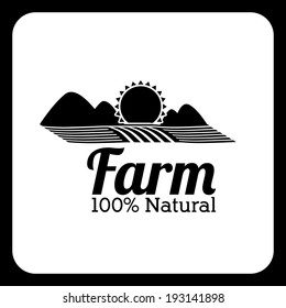 Farm design over white background, vector illustration