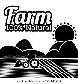 Farm design over white background, vector illustration