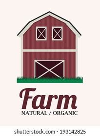 Farm design over white background, vector illustration