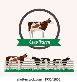 Farm design over white background, vector illustration