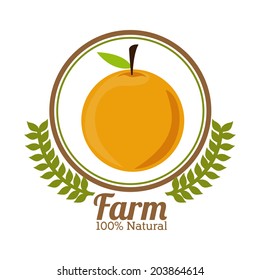Farm design over white background, vector illustration