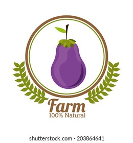 Farm design over white background, vector illustration