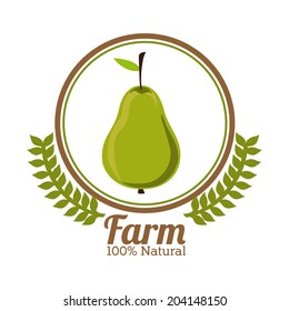 Farm design over white background, vector illustration