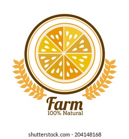 Farm design over white background, vector illustration