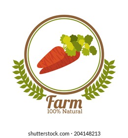Farm design over white background, vector illustration