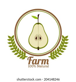 Farm design over white background, vector illustration