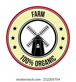 Farm design over white background, vector illustration