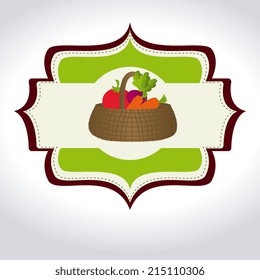 Farm design over white background, vector illustration