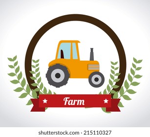 Farm design over white background, vector illustration