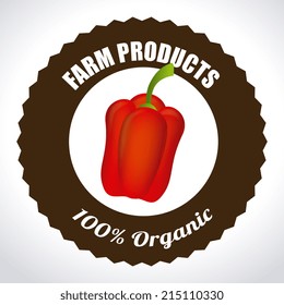 Farm design over white background, vector illustration