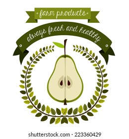 Farm design over white background, vector illustration 