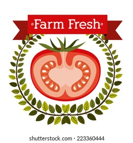 Farm design over white background, vector illustration 