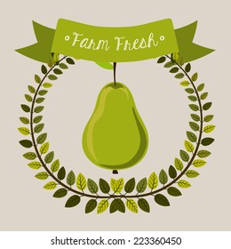 Farm design over white background, vector illustration 