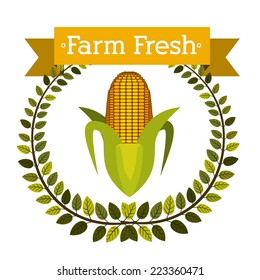 Farm design over white background, vector illustration 