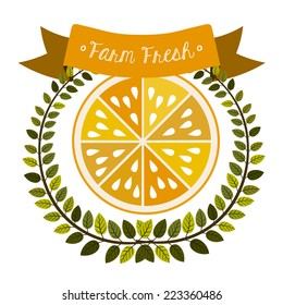 Farm design over white background, vector illustration 