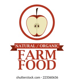Farm design over white background, vector illustration 