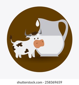 Farm design over white background, vector illustration.