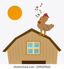 Farm design over white background, vector illustration.