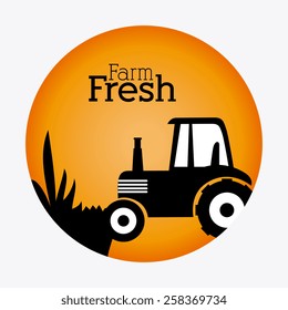 Farm design over white background, vector illustration.