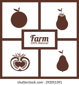 Farm design over white background, vector illustration