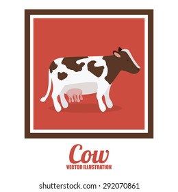 Farm design over white background, vector illustration