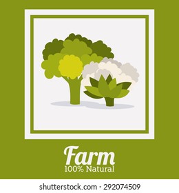 Farm design over white background, vector illustration