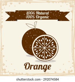 Farm design over yellow background, vector illustration