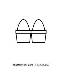 farm, eggs icon. Element of farm product icon for mobile concept and web apps. Thin linefarm, eggs icon can be used for web and mobile