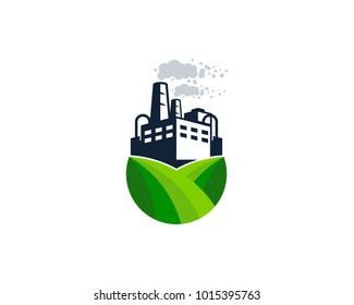 Farm Factory Icon Logo Design Element