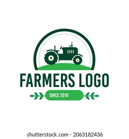 Farm Farmer Logo Organic Natural