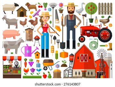 farm, farmhouse, farmyard vector logo design template. harvest, gardening, horticulture or animals, food icon.