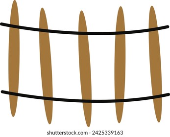 Ilustración vectorial de cerca de granja