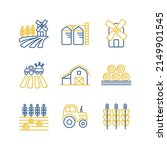 Farm Field icon. Agriculture sign. Graph symbol for your web site design, logo, app, UI. Vector illustration, EPS10