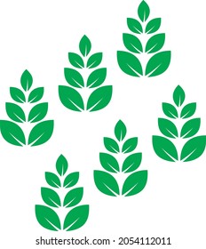 Farm field icon with flat style. Isolated vector farm field icon image, simple style.