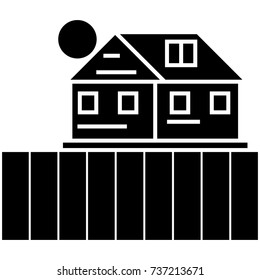 farm field  icon, vector illustration, sign on isolated background