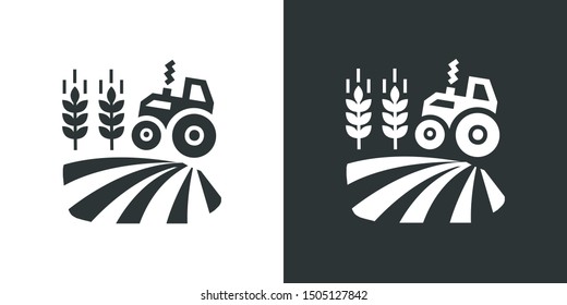 Farm Field Illustration Icon Vector