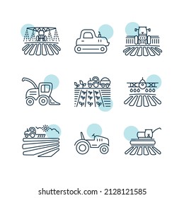 Farm Field isolated icon. Agriculture transport sign. Graph symbol for your web site design, logo, app, UI. Vector illustration, EPS10