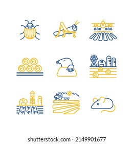 Farm Field isolated icon. Agriculture animal sign. Graph symbol for your web site design, logo, app, UI. Vector illustration, EPS10