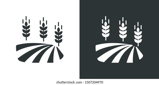 Farm Field Symbol Icon Vector