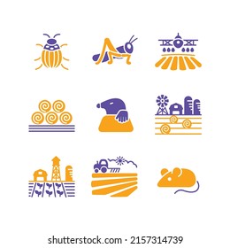 Farm Field vector isolated glyph icon. Agriculture animal sign. Graph symbol for your web site design, logo, app, UI. Vector illustration, EPS10
