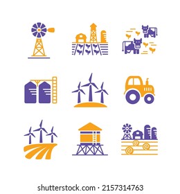Farm Field vector isolated glyph icon. Agriculture sign. Graph symbol for your web site design, logo, app, UI. Vector illustration, EPS10