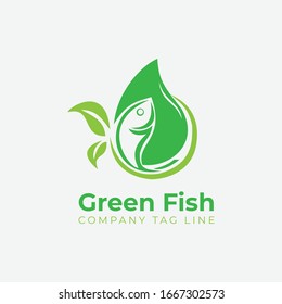 Vorlage für das Logo des Fischblattes, Logo für Zuchtfische, gebrauchsfertig