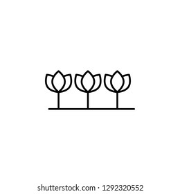 farm, flowers icon. Element of farm product icon for mobile concept and web apps. Thin linefarm, flowers icon can be used for web and mobile