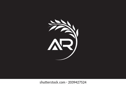 Farm and food business logo design with AR letter