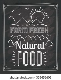 Farm food concept over rustic background design, vector illustration eps 10