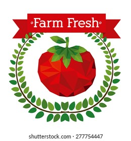 Farm food  design over white background, vector illustration